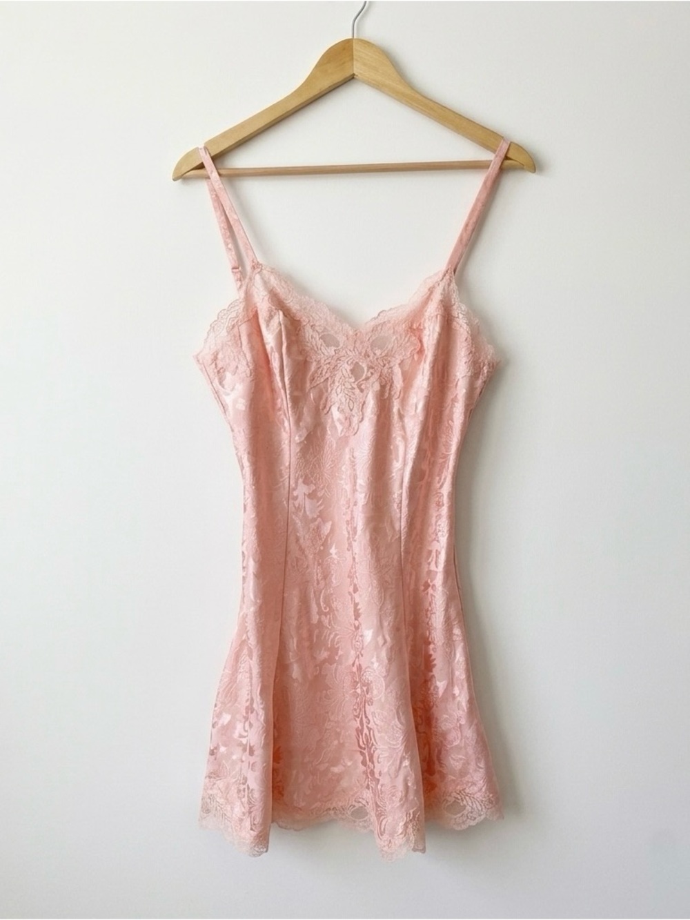 Victoria's Secret Blush Pink Lace Satin Slip